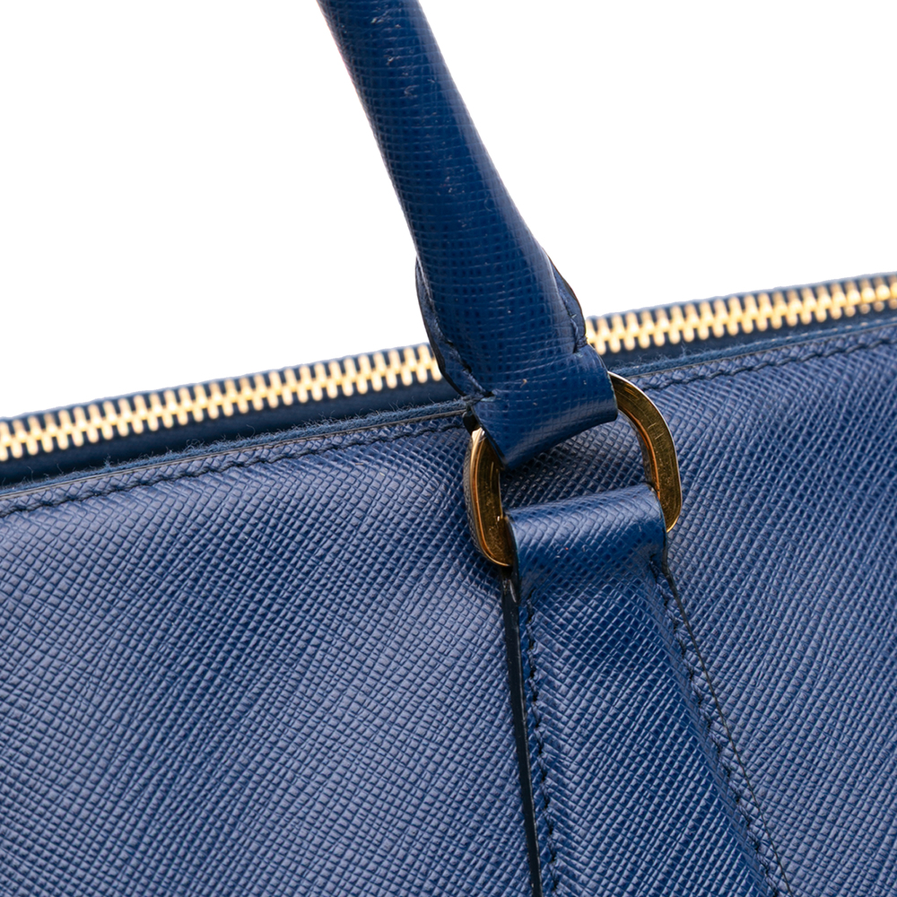 Pre-Loved Prada Large Saffiano Lux Galleria Double Zip Satchel - Picture 10 of 12